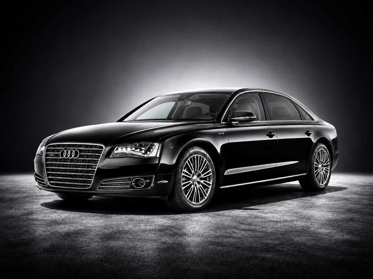 Audi A8 Security in studio lighting